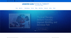 Desktop Screenshot of jenniferkleinphysicaltherapy.com