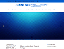 Tablet Screenshot of jenniferkleinphysicaltherapy.com